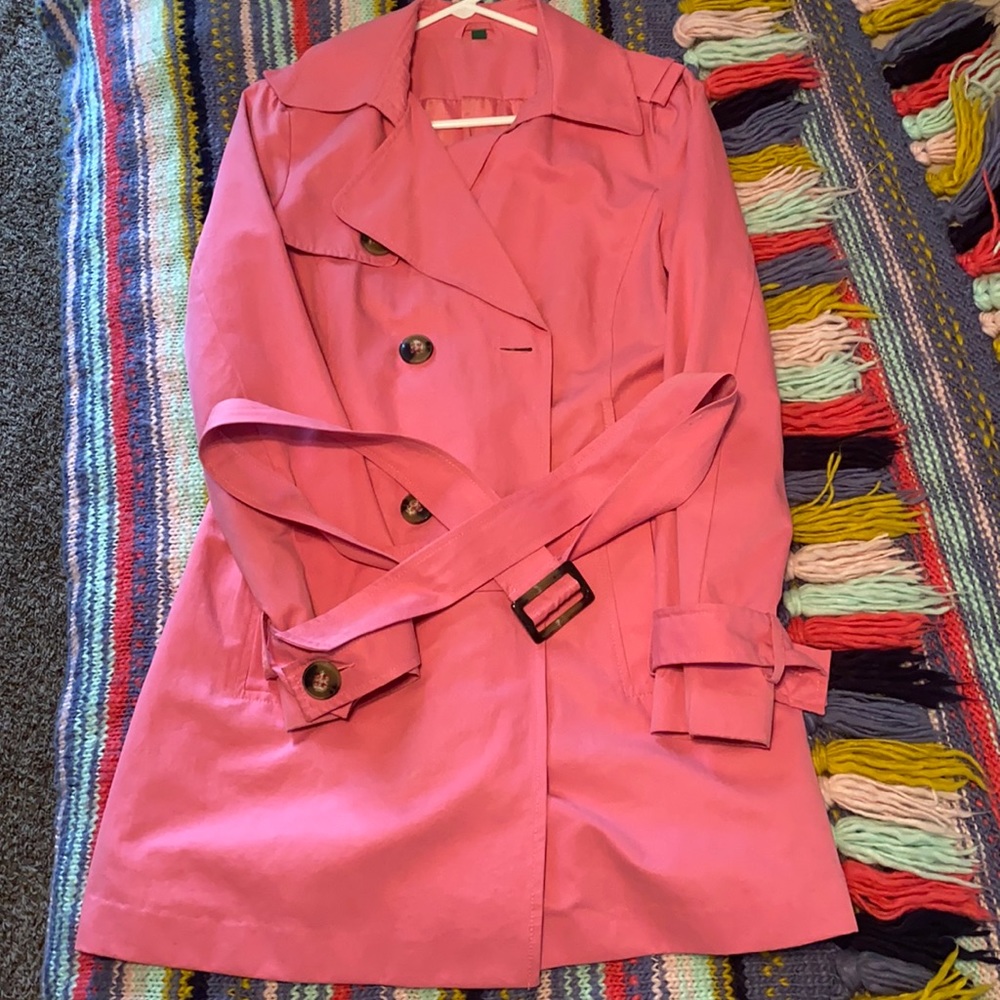 Pink trench coat size 46